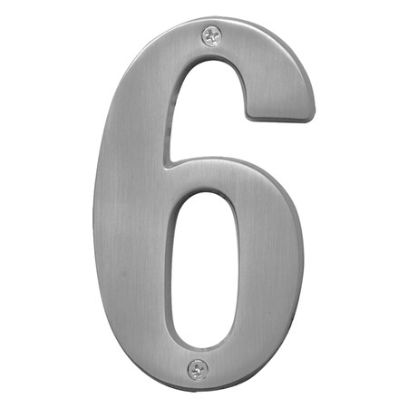 Hy-Ko 5In Satin Nickel Number 6, 3PK A31016